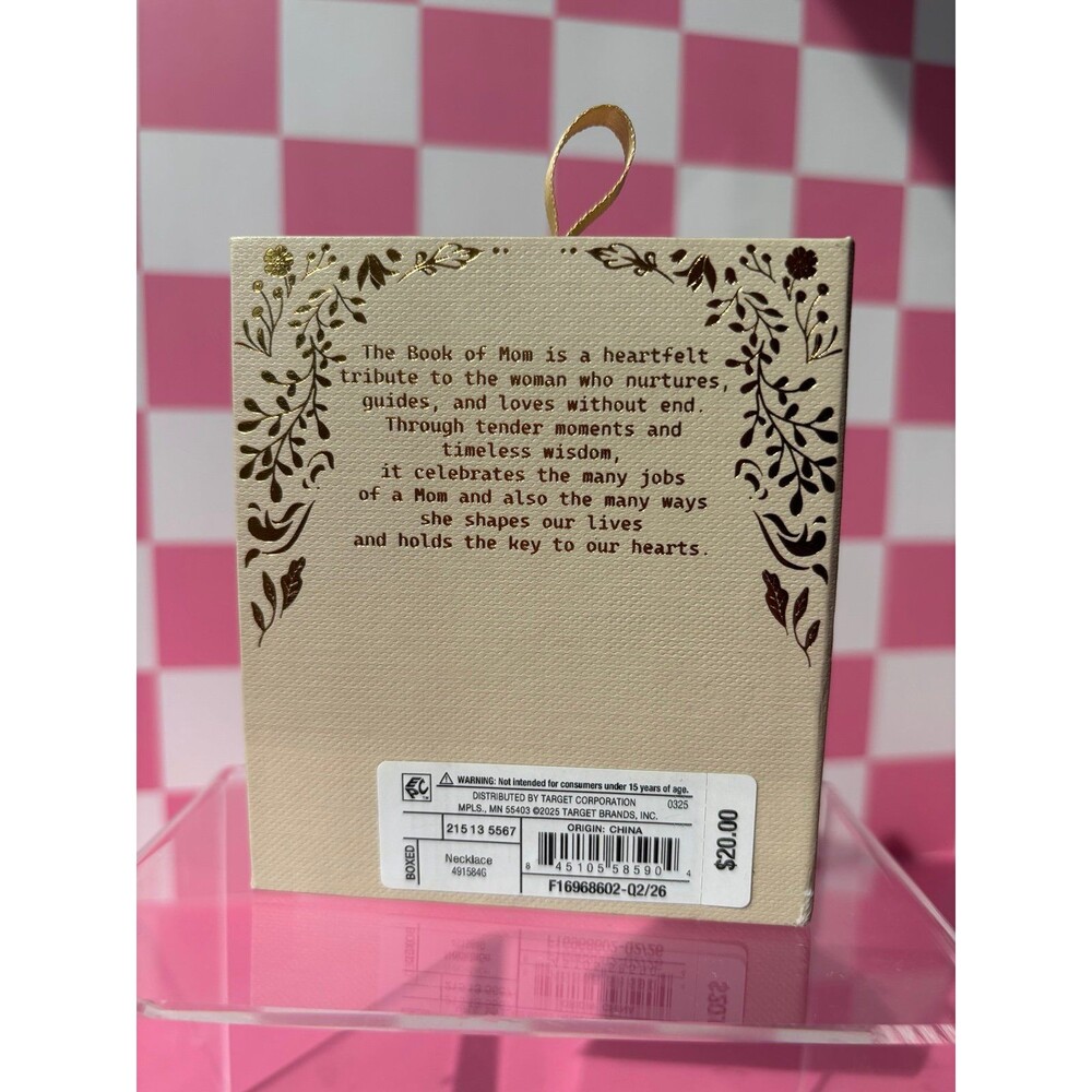 The Book of Mom Necklace - Picture 5 of 5